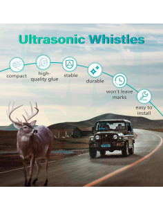 Silbatos de Ciervo Elook Doble Trompeta Paquete de 4 2