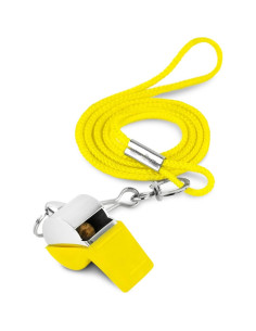 Silbato de Metal de Latón Cannon Sports 124 dB con Cordón 2