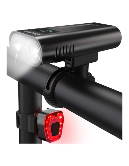 Faro y Luz Trasera para Bicicleta EILIOC 6400mAh 1200 Lúmenes