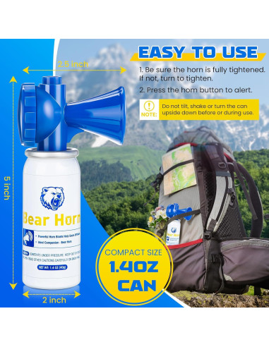 Cuerno de Oso Dunkive para Defensa Personal 120dB 39.7g