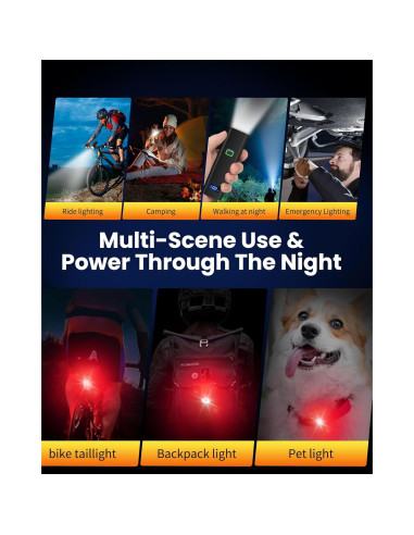 Faro de Bicicleta DARKBEAM 6000LM Recargable USB-C IPX5