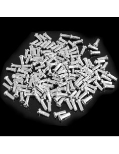 Tapas de Radio de Bicicleta TAODAN 100PCS 12mm Plateadas 2