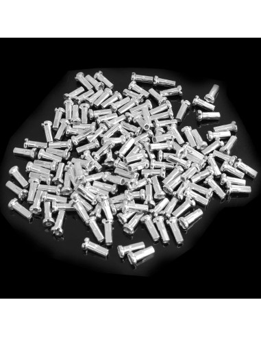 Tapas de Radio de Bicicleta TAODAN 100PCS 12mm Plateadas