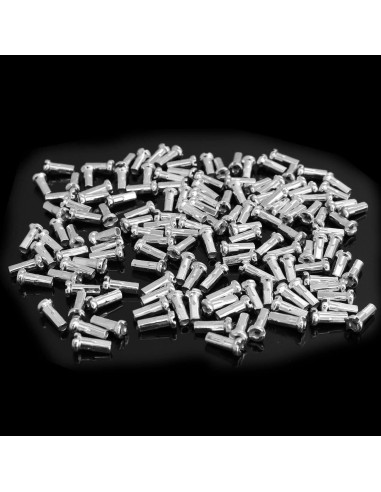 Tapas de Radio de Bicicleta TAODAN 100PCS 12mm Plateadas