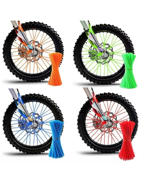 Cubiertas de Radios Universales OXLLONE 21" Azul Claro para Motocicleta