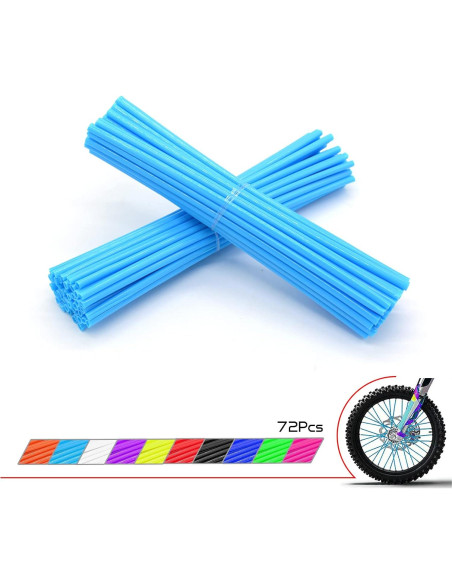 Cubiertas de Radios Universales OXLLONE 21" Azul Claro para Motocicleta