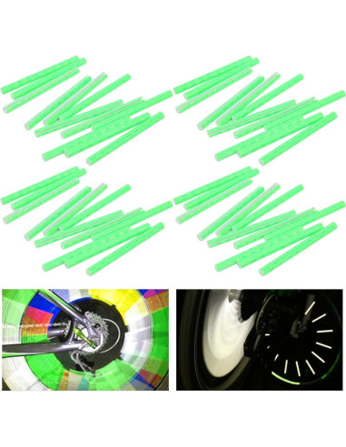 48 Clips Reflectores de Radios Lybunair para Bicicletas