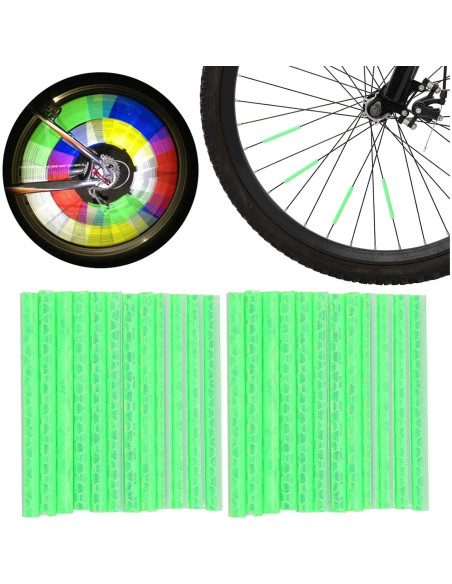 48 Clips Reflectores de Radios Lybunair para Bicicletas