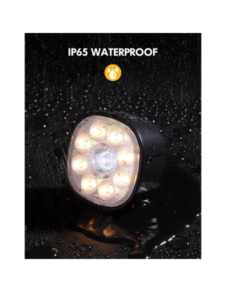 Luces de Bicicleta Cuvccn Q9 Recargables USB IP65 8+7 Modos