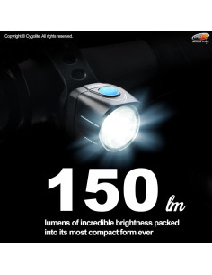 Faro de Bicicleta Cygolite Dice HL-150 150 Lúmenes USB Resistente IP64 2