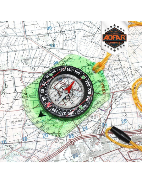 Brújula AOFAR AF-362 Profesional para Senderismo y Camping