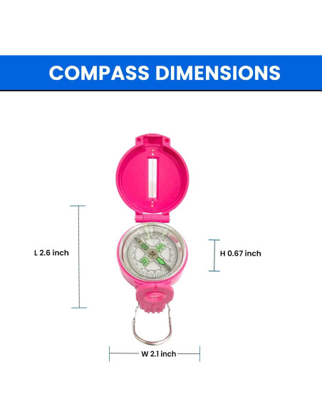 Brújula Lensática TurnOnSport - Navegación Precisa para Camping
