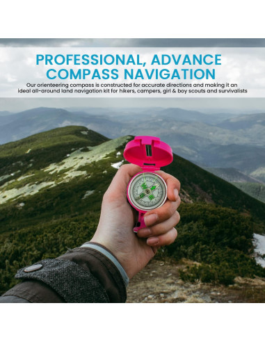 Brújula Lensática TurnOnSport - Navegación Precisa para Camping