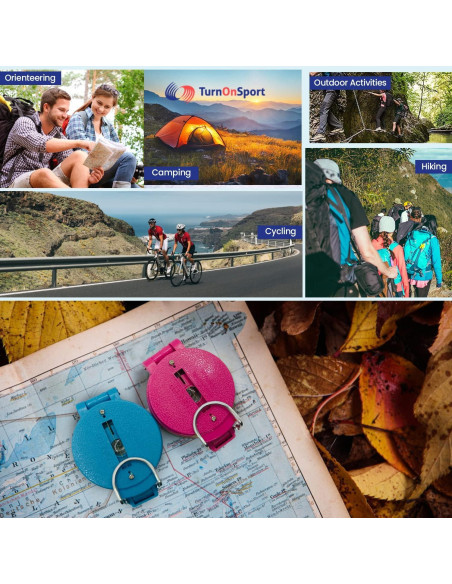 Brújula Lensática TurnOnSport - Navegación Precisa para Camping