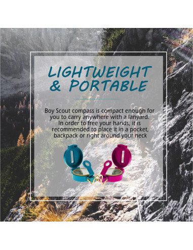 Brújula Lensática TurnOnSport - Navegación Precisa para Camping