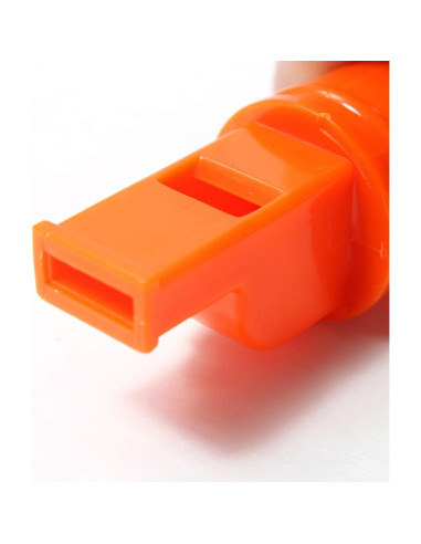 Silbato de Supervivencia 5-en-1 SE Naranja 11.4 cm - 2-Pack