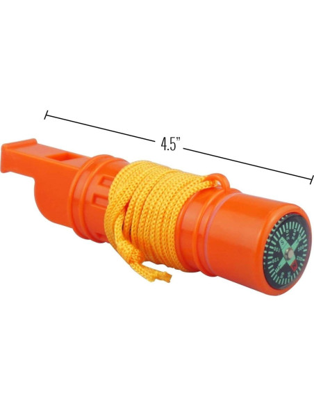 Silbato de Supervivencia 5-en-1 SE Naranja 11.4 cm - 2-Pack Silbato de Supervivencia 5-en-1 SE Naranja 11.4 cm - 2-Pack
