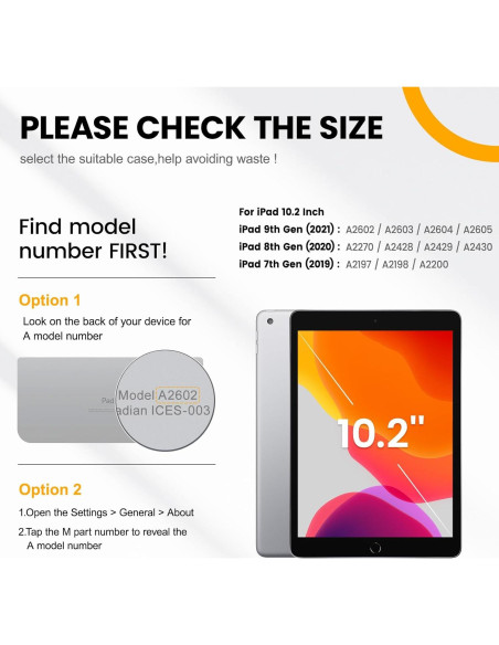 Funda Timecity para iPad 10.2" 7/8/9 Gen - Resistente