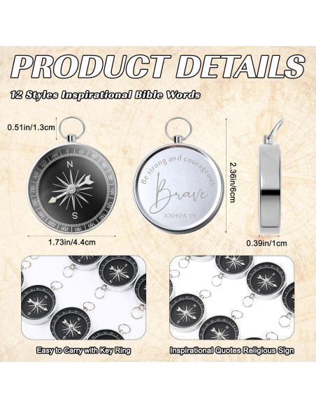 36 Compases Religiosos Relaxweex con Versículos Bíblicos