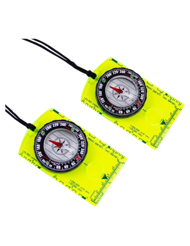 Brújula de Supervivencia Abvsdu - 2 Piezas para Senderismo
