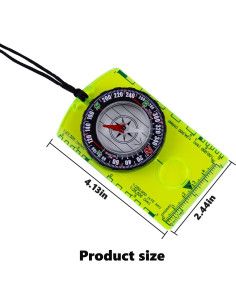Brújula de Supervivencia Abvsdu - 2 Piezas para Senderismo 2