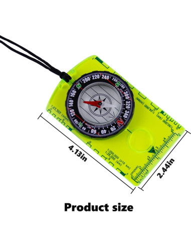 Brújula de Supervivencia Abvsdu - 2 Piezas para Senderismo