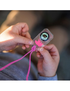 Brújula Infantil Sun Company Oso Rosa para Camping y Exploración 2