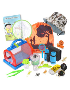 Kit de Exploración al Aire Libre Essenson con Binoculares y Lupa