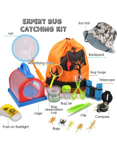 Kit de Exploración al Aire Libre Essenson con Binoculares y Lupa 2