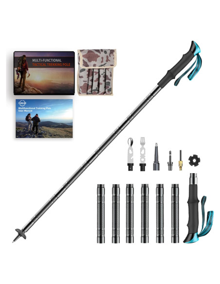 Bastón de Caminata Táctico Yolid 130cm Ligero 6-en-1