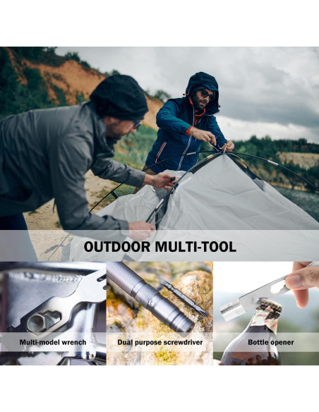 Bastón de Caminata Táctico Yolid 130cm Ligero 6-en-1