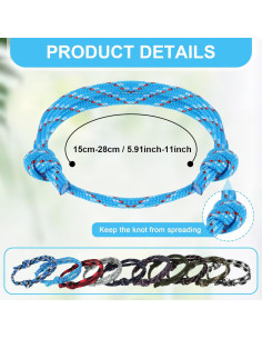 10 Pulseras Trenzadas Ymapinc Coloridas Ajustables para Hombres 2