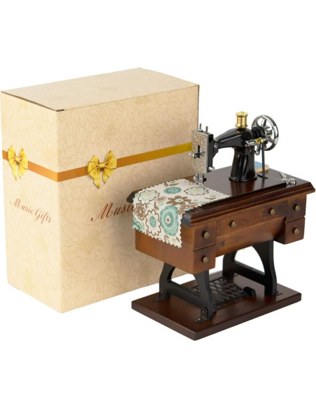 Caja de Música Vintage de Máquina de Coser Mr.Winder - Fur Elise Caja de Música Vintage de Máquina de Coser Mr.Winder - Fur Elise