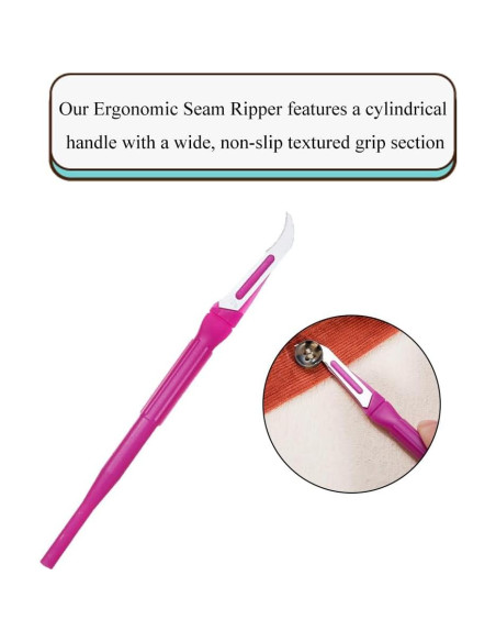Cortador de Costura HAHIYO Rosa Ergonómico 2 Piezas 13.5 cm