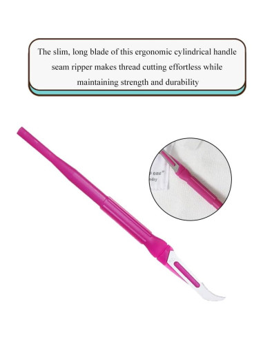 Cortador de Costura HAHIYO Rosa Ergonómico 2 Piezas 13.5 cm