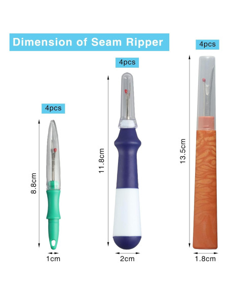 Desgarrador de Costuras QIYUDA 12 Pcs Herramienta Manual