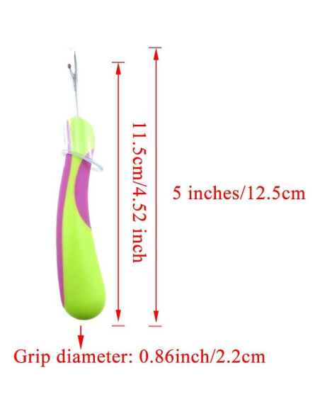 Desgarrador de Costuras HAHIYO 12.5cm Mango Ergonómico Verde