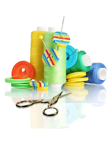 Tijeras de Bordado AQUEENLY 2 Pcs Acero Inoxidable Dorado 10 cm