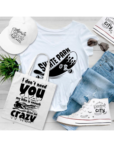 Marcadores de Tela Negros GPLMQ - Doble Punta 1-3mm, 6 Unidades