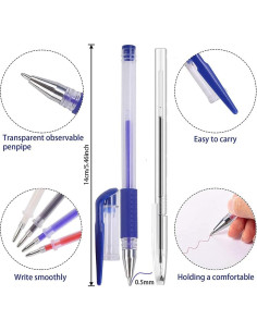 Bolígrafos Borrables por Calor ELANE 16 Pcs con 48 Recargas 2