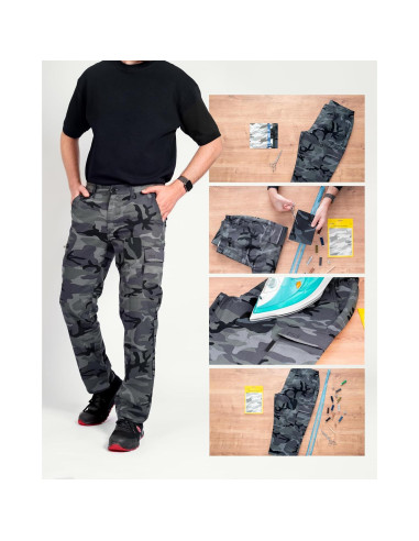 Parche Termoadhesivo Militar ZEFFFKA 5 Piezas 12.7x17.8 cm