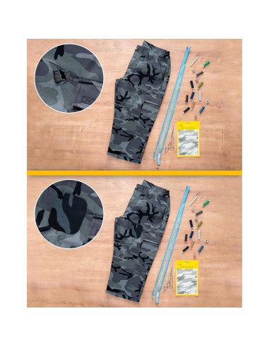 Parche Termoadhesivo Militar ZEFFFKA 5 Piezas 12.7x17.8 cm