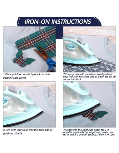 Kit de 15 Parches Termoadhesivos Syhood 12.5x28 cm Mezclados