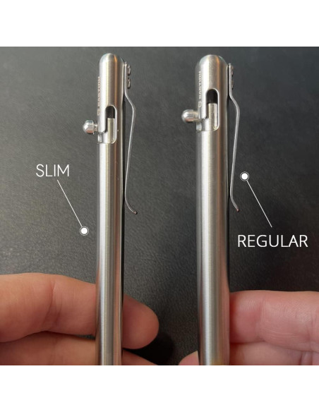 Bolígrafo BASTION Slim de Lujo Aluminio Rojo Punta Fina