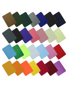 28 Parches de Planchar Multicolores Vibedor 9.4x12.4 cm