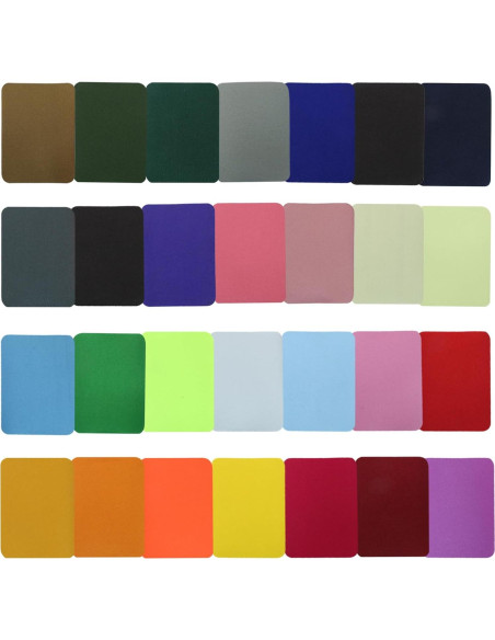 28 Parches de Planchar Multicolores Vibedor 9.4x12.4 cm