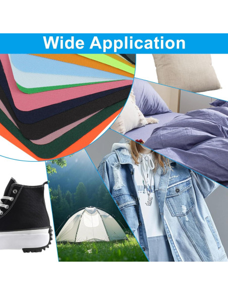 28 Parches de Planchar Multicolores Vibedor 9.4x12.4 cm