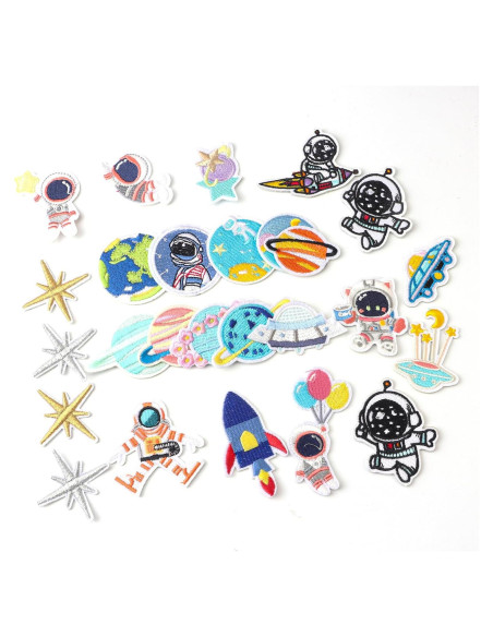 26 Parches Termoadhesivos Espaciales OEMOO para Ropa y Accesorios