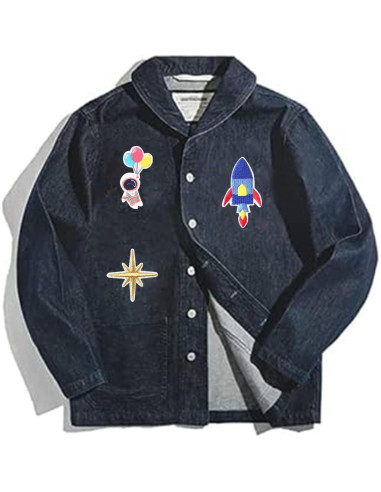 26 Parches Termoadhesivos Espaciales OEMOO para Ropa y Accesorios