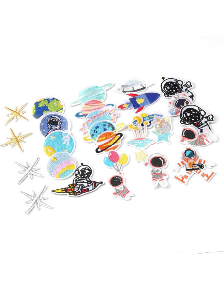 26 Parches Termoadhesivos Espaciales OEMOO para Ropa y Accesorios